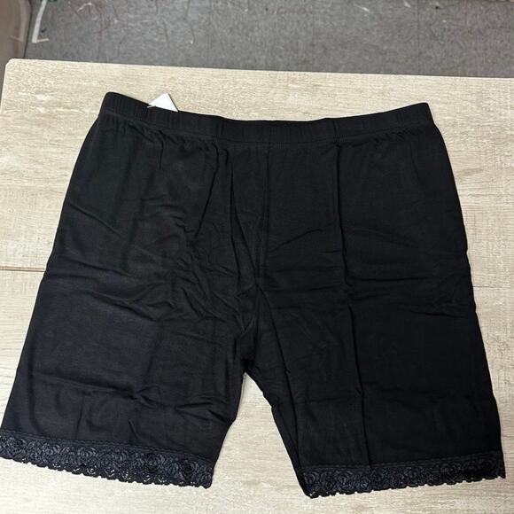 Set of 2 CnlanRow Women's Lace Trim Short Women's Size XL - Picture 3 of 8